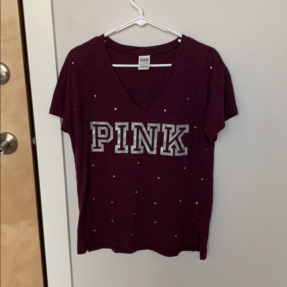 PINK Victoria’s Secret T-shirt Maroon
